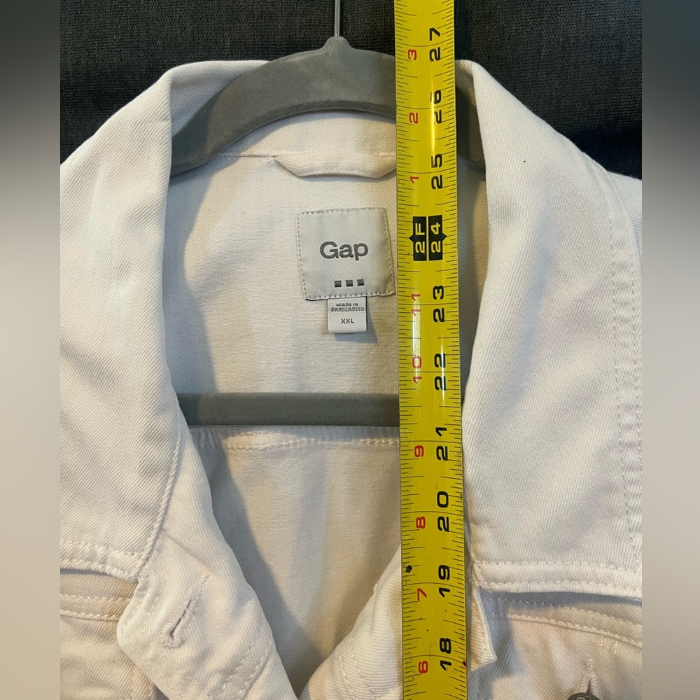 GAP White Women's Denim Jacket - Picture 4 of 10